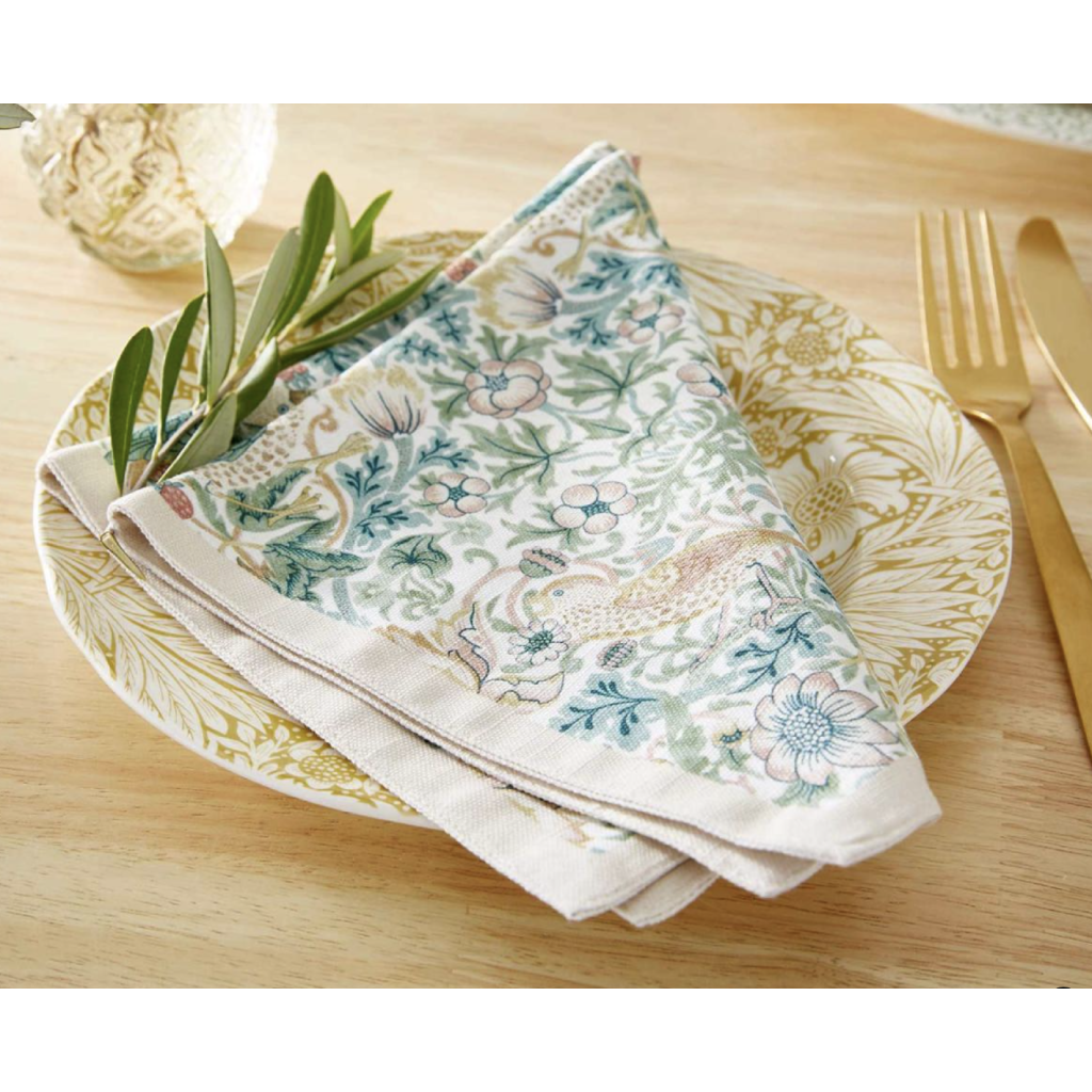 Morris & Co. Strawberry Thief Napkins (4)